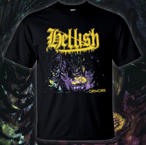 Hellish "Grimoire" shirt SMALL (black) - Click Image to Close